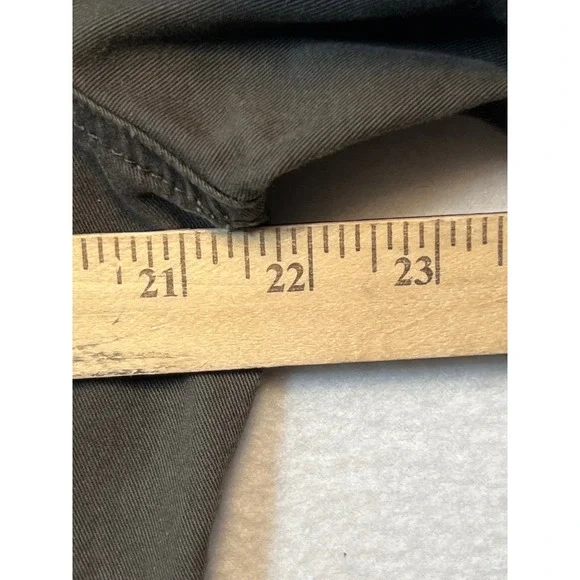 Dressbarn Utility Jacket Military Style Button Front Olive Green Size L - Picture 6 of 10